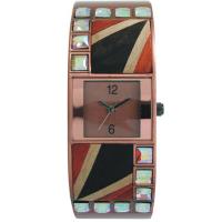 WOOD BANGLE WATCHES WITH STONES